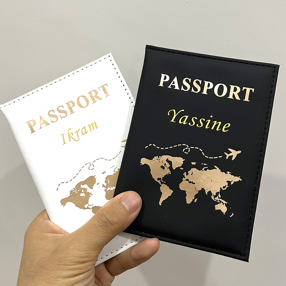 Travel Accessories India - Couverture de passeport personnalisée en PU