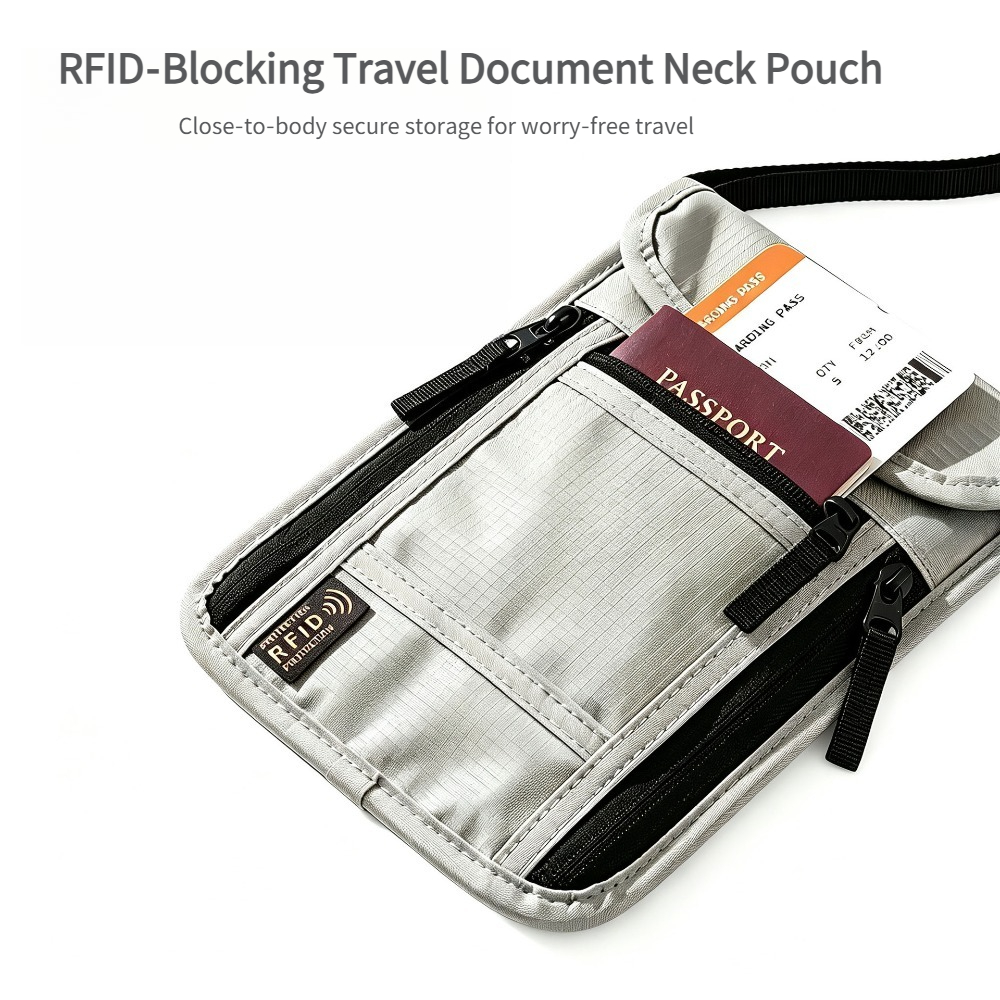 Travel Accessories Wallet - Portefeuille de voyage pour le cou,