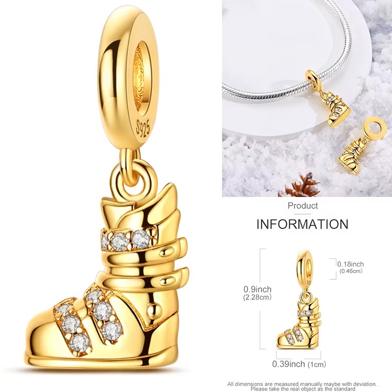 Perles de charme en argent ste - Travel Accessories Jewelry avis et prix