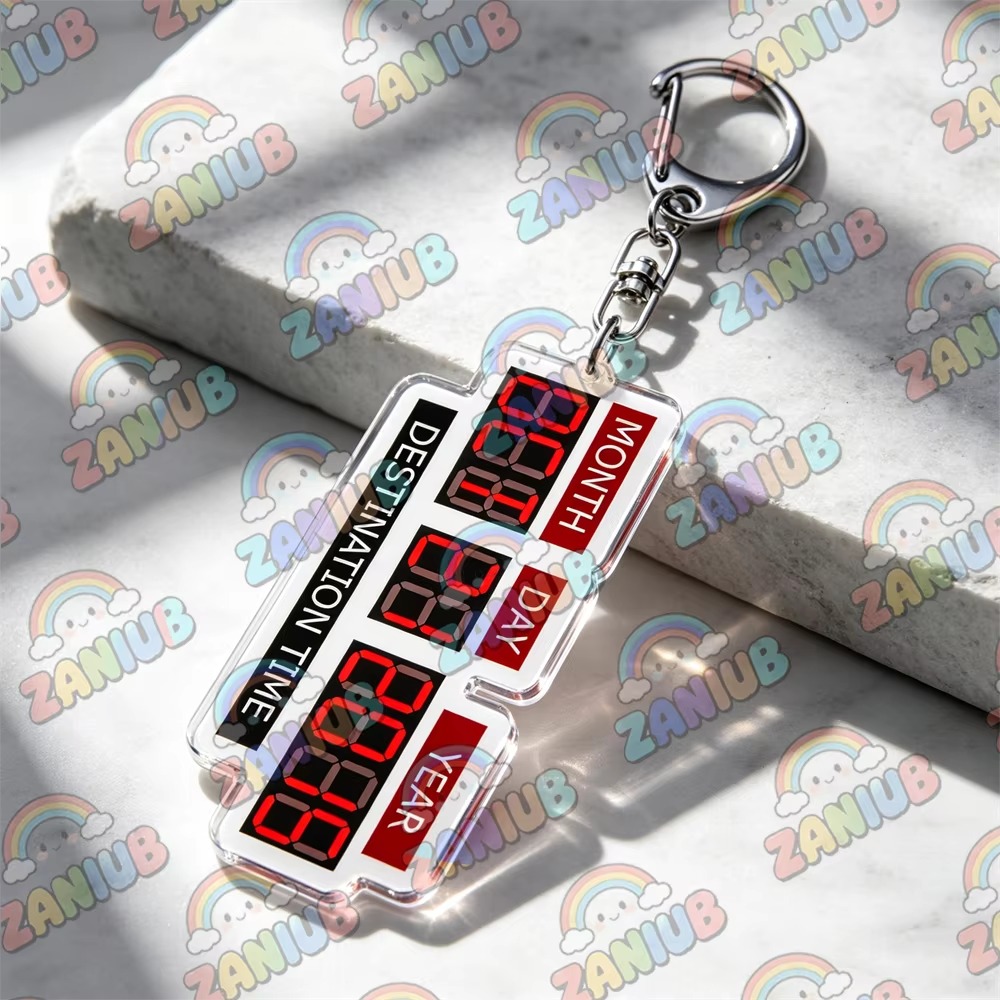Porte-clés rétro Delorean Flux - Travel Accessories Jewelry avis et prix